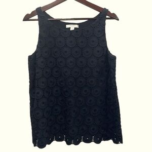 Liz Claiborne New York Jacquard cotton Shell | Sz 8